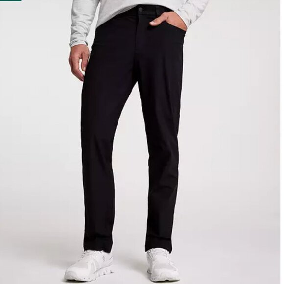 Men's Black VRST Limitless Athletic Fit 5 Pocket Chino Pant Size 36 x 32 - Picture 1 of 10